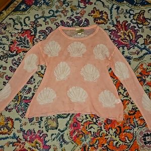 Wildfox White Lable Seashell Sweater🪭